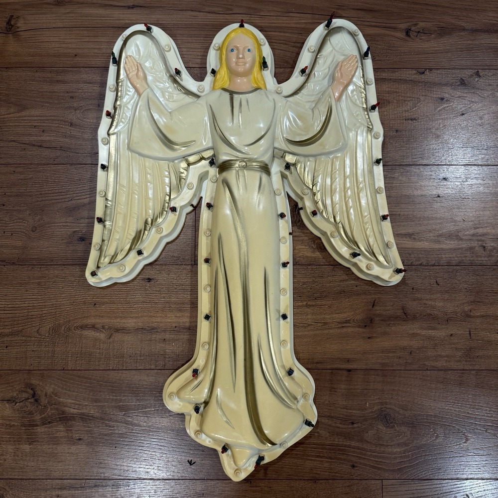 Empire Blow‎ Mold Angel Vintage Lighted Hanging Christmas Nativity Vtg